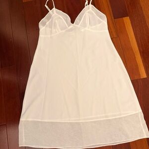 Victoria's Secret White Sheer Slip